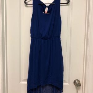 Blue high-Lo dress